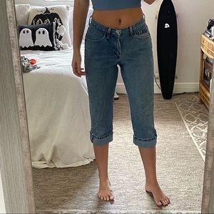 Denim capri jeans